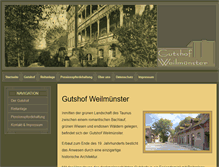 Tablet Screenshot of gutshof-weilmuenster.de